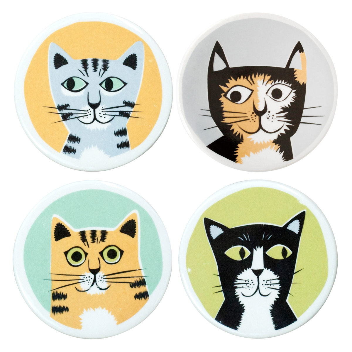 コースター4個セットネコ(CoastersSetOf4Cat)